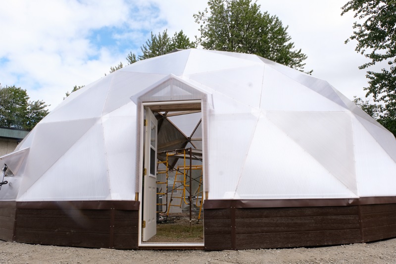 Dome greenhouse of Tlingit and Haida